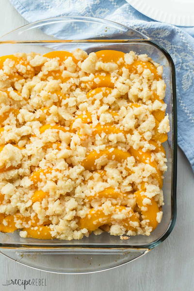 Overnight Peach Cobbler French Toast Casserole Overnight Peach Cobbler French Toast Casserole