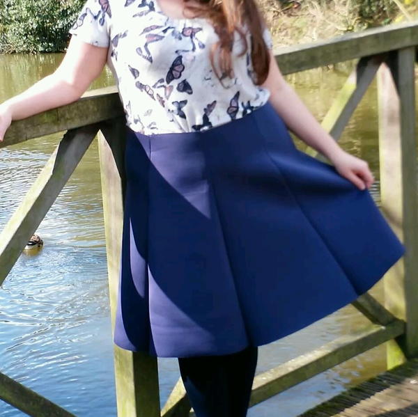 Neoprene Flared Skirt Neoprene Flared Skirt