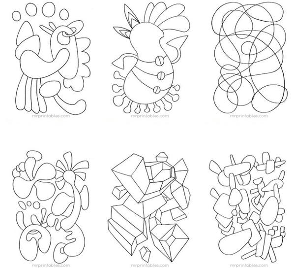 Awesome Abstract Coloring Pages Awesome Abstract Coloring Pages