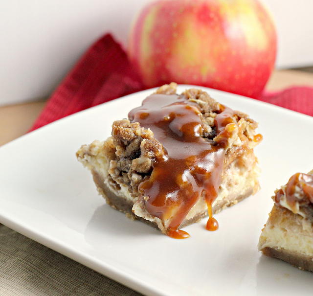 Salted Caramel Apple Cheesecake Bars Salted Caramel Apple Cheesecake Bars