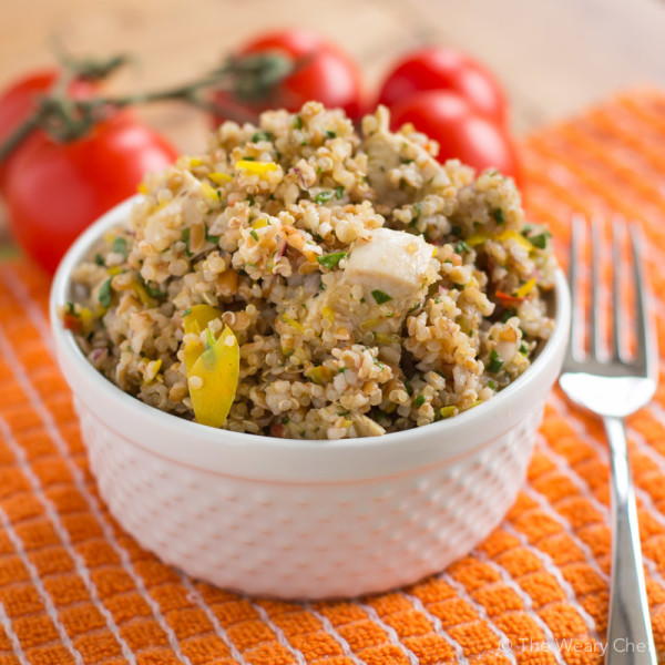 Summer Salad Recipe with Whole Grains and Chicken Summer Salad Recipe with Whole Grains and Chicken