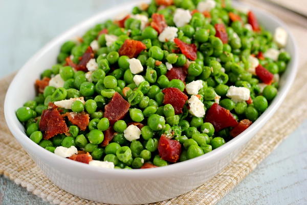Bacon and Feta Peas Bacon and Feta Peas