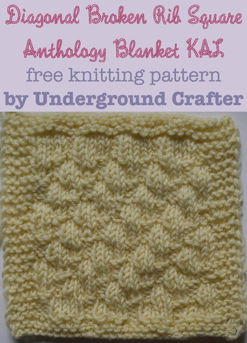 Diagonal Broken Rib Square Diagonal Broken Rib Square