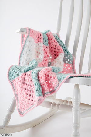 Springtime Squares Crochet Afghan