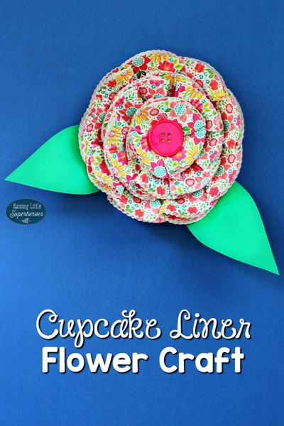 Cupcake Liner Flower Craft Cupcake Liner Flower Craft