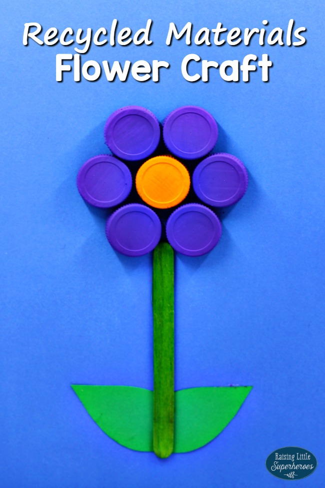 Flower Craft from Recycled Materials | AllFreeKidsCrafts.com