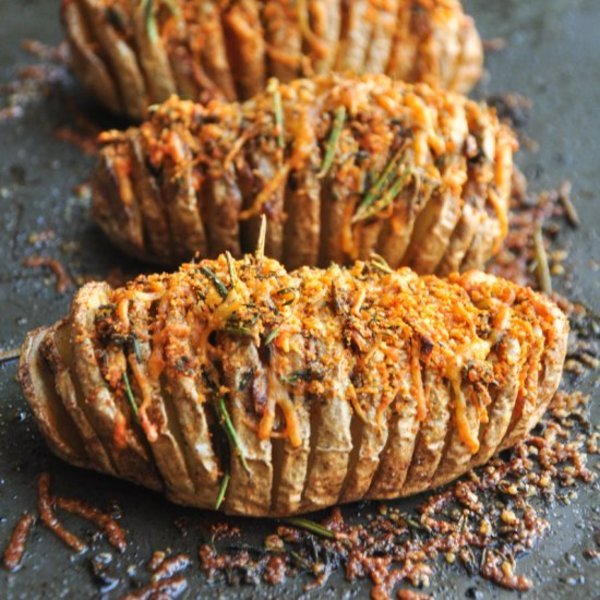 Garlic Herb Hasselback Potatoes Garlic Herb Hasselback Potatoes