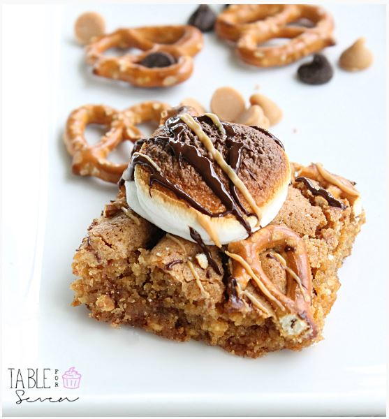 Peanut Butter Smores Pretzel Dessert Bars Peanut Butter Smores Pretzel Dessert Bars