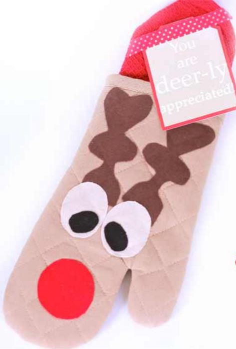 Deer-ly Appreciated Oven Mitt Gift Deer-ly Appreciated Oven Mitt Gift
