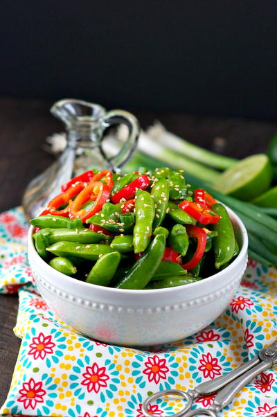 Sesame Ginger Snap Pea Salad Sesame Ginger Snap Pea Salad