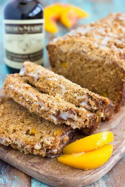 Glazed Peach Streusel Bread Glazed Peach Streusel Bread