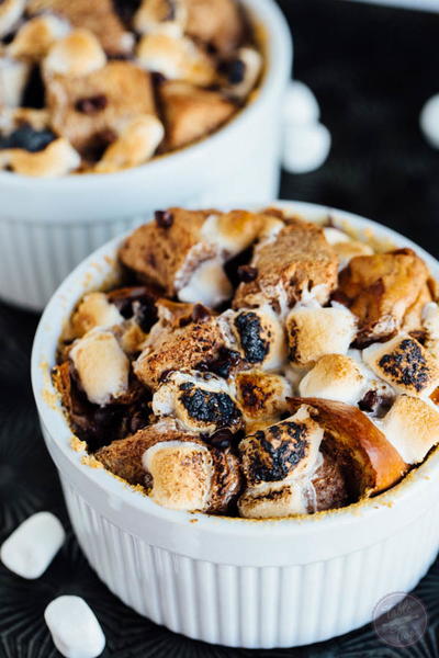 S'mores Bread Pudding for Two