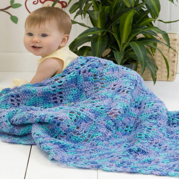 Squares in the Corners Baby Blanket Squares in the Corners Baby Blanket
