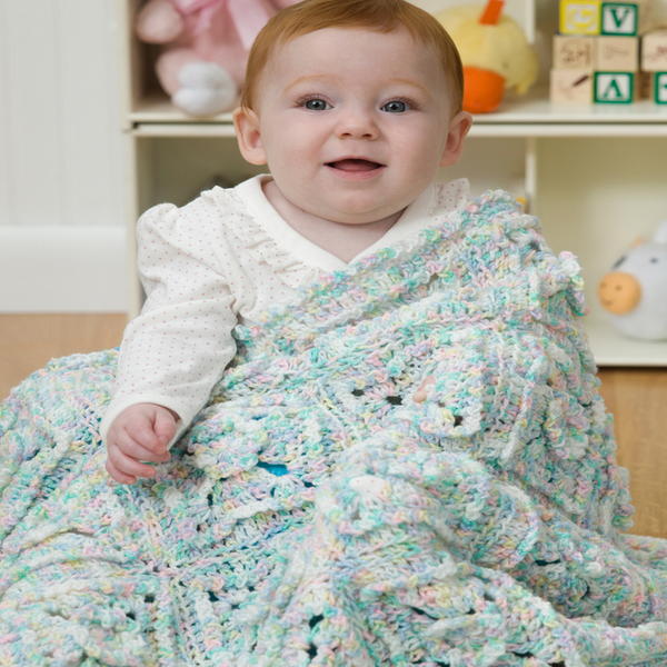 Poseys in the Squares Baby Blanket Poseys in the Squares Baby Blanket