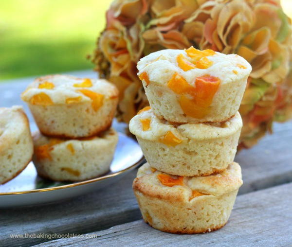 GF Southern Peaches and Cream Muffins GF Southern Peaches and Cream Muffins