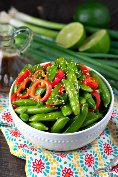 Sesame Ginger Snap Pea Salad Sesame Ginger Snap Pea Salad