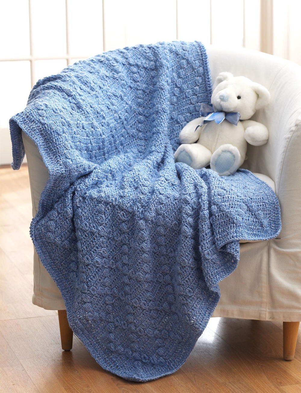 Bumpy Baby Blanket | AllFreeCrochetAfghanPatterns.com