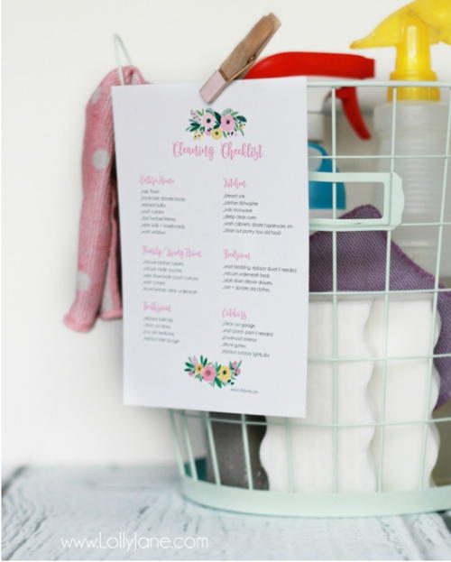 Printable Cleaning Checklist Printable Cleaning Checklist