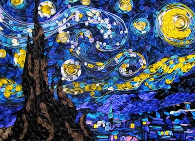 Starry Night Quilling Art