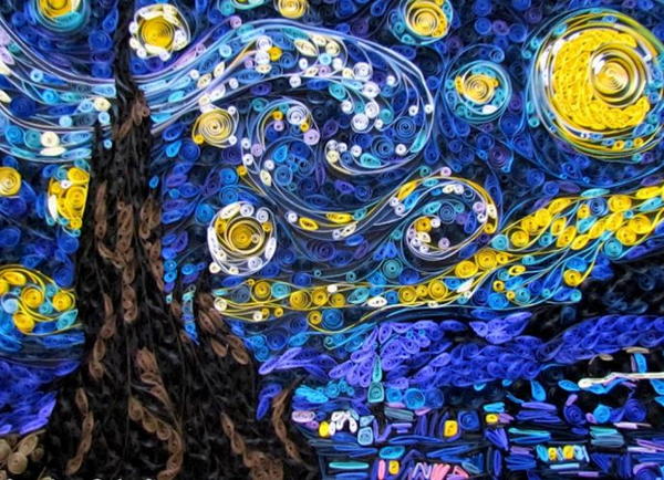 Starry Night Quilling Art Starry Night Quilling Art