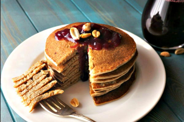 Peanut Butter and Jelly Pancakes Peanut Butter and Jelly Pancakes