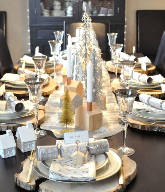 Winter Village Table Setting Ideas Winter Village Table Setting Ideas