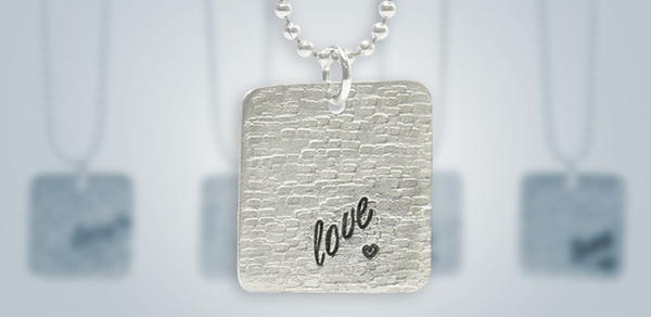 Metal Stamped Necklace Metal Stamped Necklace