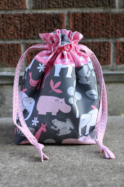Lined DIY Drawstring Bag Lined DIY Drawstring Bag