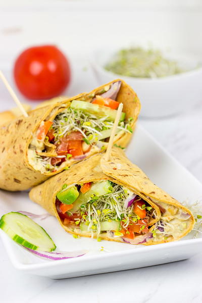 Veggie Hummus Wraps Veggie Hummus Wraps