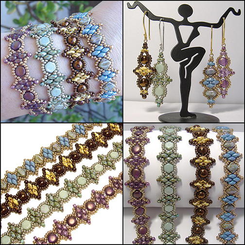 Twin Peaks Beaded Bracelet and Earrings Twin Peaks Beaded Bracelet and Earrings