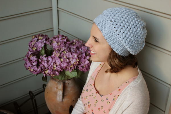 Slouchy Puff Stitch Beanie Hat Slouchy Puff Stitch Beanie Hat