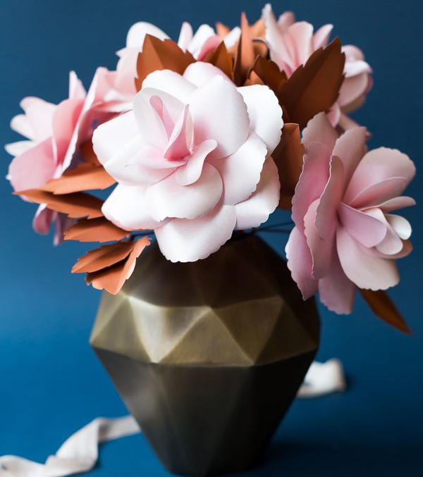 Blush and Copper DIY Paper Roses Blush and Copper DIY Paper Roses