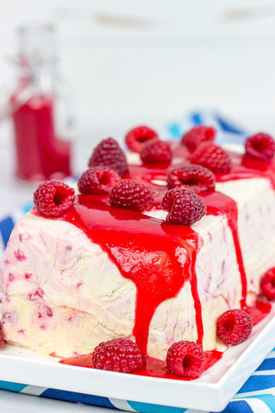 Lemon Raspberry Semifreddo Lemon Raspberry Semifreddo