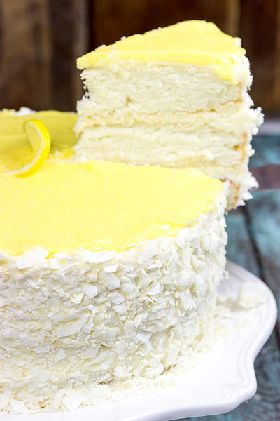 Caribbean Lemon Coconut Cake