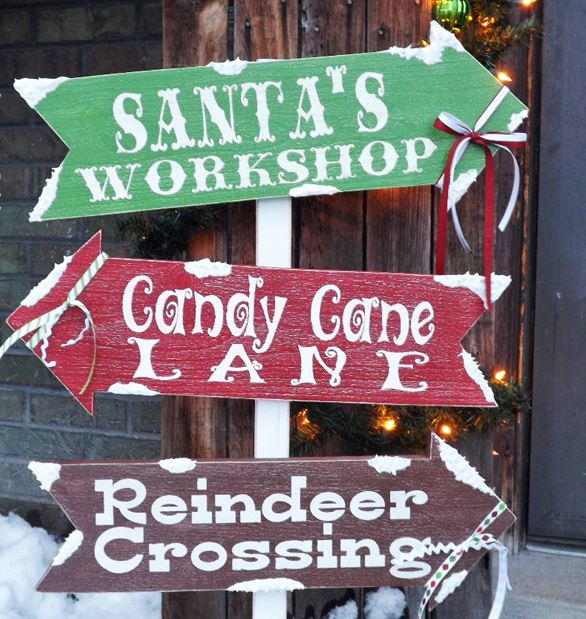 Santas Village DIY Outdoor Sign