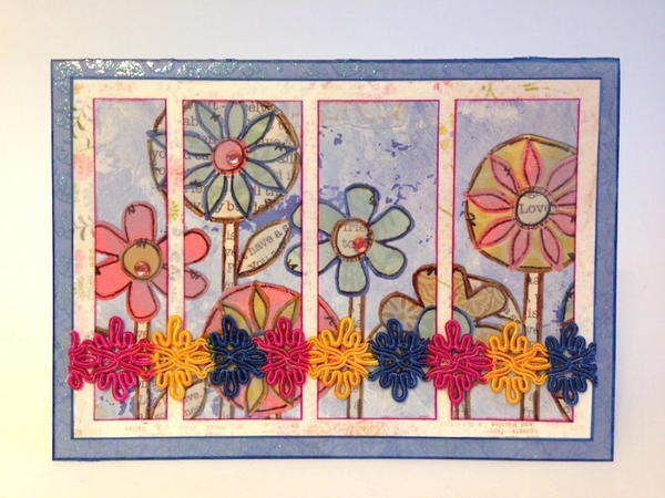 Glamorous Garden Handmade Card Glamorous Garden Handmade Card