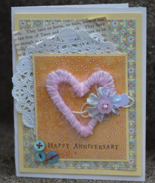 Wrapped Up in Love Anniversary Card