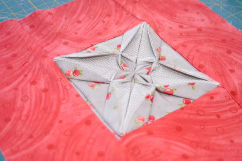 Fabric Origami Quilt Block Fabric Origami Quilt Block