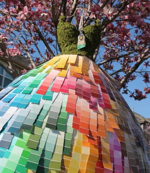 Paint Chip Mannequin Art Paint Chip Mannequin Art