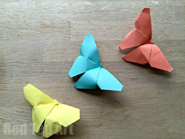 Easy Origami Butterflies Easy Origami Butterflies