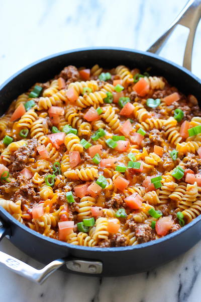 One-Pot Cheesy Hamburger Casserole Recipe One-Pot Cheesy Hamburger Casserole Recipe