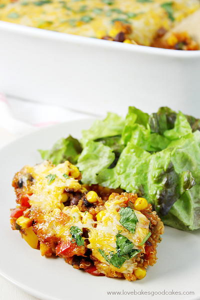 Fiesta Black Bean and Quinoa Casserole Fiesta Black Bean and Quinoa Casserole