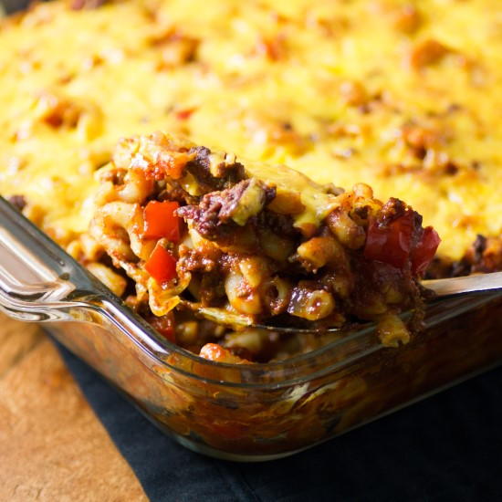Cheesy Sloppy Joe Macaroni Casserole Cheesy Sloppy Joe Macaroni Casserole