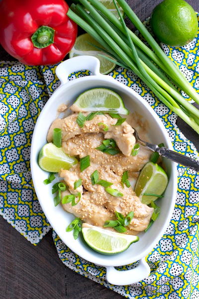 Healthy Baked Sesame Peanut Chicken Healthy Baked Sesame Peanut Chicken
