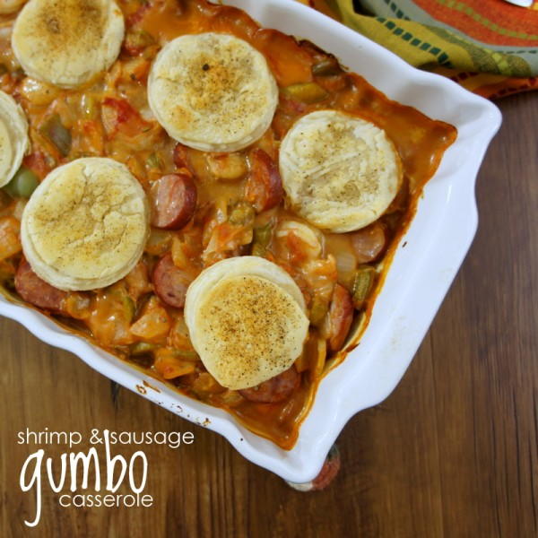 Shrimp and Sausage Gumbo Casserole Shrimp and Sausage Gumbo Casserole