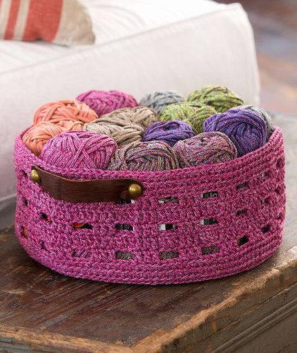 Grape Cordial Crochet Basket