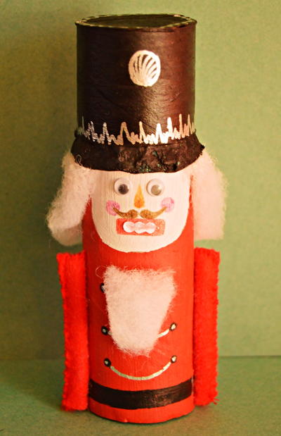 Nutcracker Toilet Paper Roll Craft