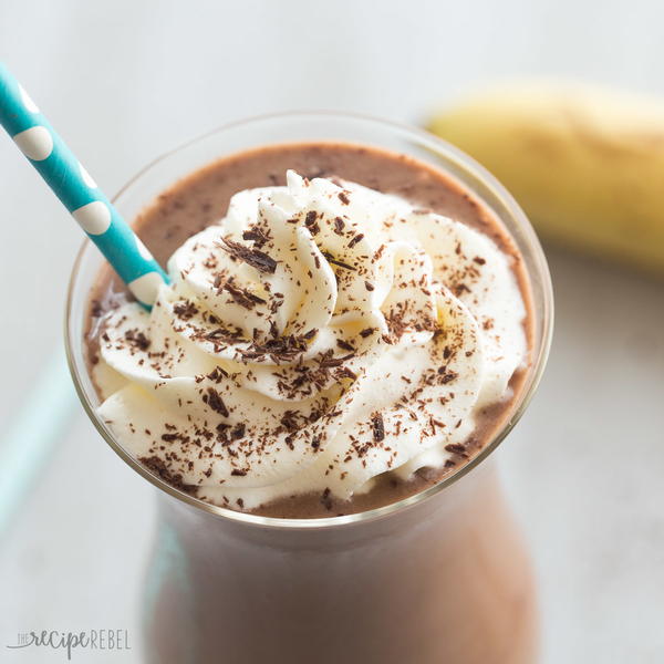 Healthy Chocolate Peanut Butter Smoothie Healthy Chocolate Peanut Butter Smoothie