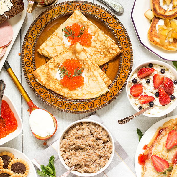 Traditional Russian Breakfast Traditional Russian Breakfast