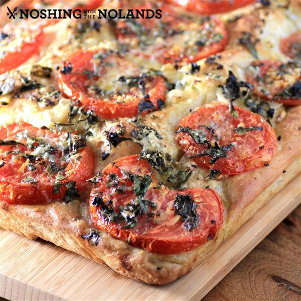 Tomato Onion Parmesan Focaccia Tomato Onion Parmesan Focaccia